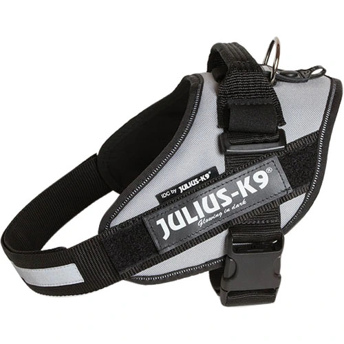 Julius K9 hundesele IDC sølvfarvet str 3